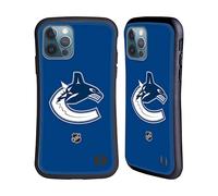 Head Case Designs Officially Licensed NHL Plain Vancouver Canucks Hybrid Case Compatible With Apple iPhone 12 / iPhone 12 Pro