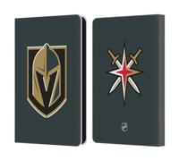 Head Case Designs Officially Licensed NHL Plain Vegas Golden Knights Leather Wallet Case Compatible With Amazon Kindle 11th Gen (2024)