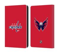 Head Case Designs Officially Licensed NHL Plain Washington Capitals Leather Wallet Case Compatible With Amazon Kindle 11th Gen 6in 2022