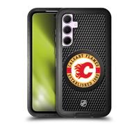Head Case Designs Officially Licensed NHL Puck Texture Calgary Flames Ultra-Armoured Shockproof Case [Military Grade Protection] Compatible With Samsung Galaxy A35 5G