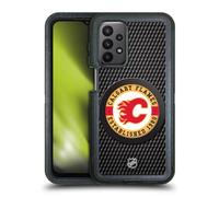 Head Case Designs Officially Licensed NHL Puck Texture Calgary Flames Ultra-Armoured Shockproof Case [Military Grade Protection] Compatible With Samsung Galaxy A23 / 5G (2022)