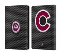 Head Case Designs Officially Licensed NHL Puck Texture Colorado Avalanche Leather Wallet Case Compatible With Amazon Kindle Paperwhite 6