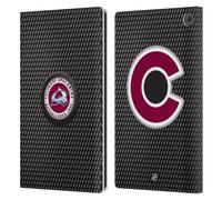 Head Case Designs Officially Licensed NHL Puck Texture Colorado Avalanche Leather Wallet Case Compatible With Amazon Fire Max 11 2023