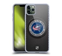 Head Case Designs Officially Licensed NHL Puck Texture Columbus Blue Jackets Gel Case [Military Grade Protection] Compatible with Apple iPhone 11 Pro Max and Compatible with MagSafe
