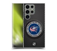 Head Case Designs Officially Licensed NHL Puck Texture Columbus Blue Jackets Hard Back Case Compatible With Samsung Galaxy S24 Ultra 5G