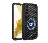 Head Case Designs Officially Licensed NHL Puck Texture Columbus Blue Jackets Ultra-Armoured Shockproof Case [Military Grade Protection] Compatible With Samsung Galaxy S22 5G