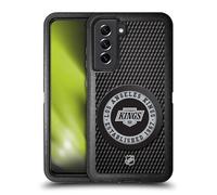 Head Case Designs Officially Licensed NHL Puck Texture Los Angeles Kings Ultra-Armoured Shockproof Case Compatible With Samsung Galaxy S21 FE 5G