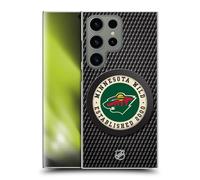 Head Case Designs Officially Licensed NHL Puck Texture Minnesota Wild Hard Back Case Compatible With Samsung Galaxy S24 Ultra 5G