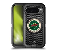 Head Case Designs Officially Licensed NHL Puck Texture Minnesota Wild Ultra-Armoured Shockproof Case Compatible With Google Pixel 9 Pro XL