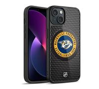 Head Case Designs Officially Licensed NHL Puck Texture Nashville Predators Gel Armour Case [Military Grade Protection] Compatible With Apple iPhone 13