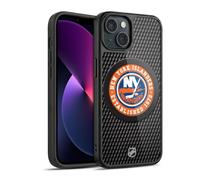 Head Case Designs Officially Licensed NHL Puck Texture New York Islanders Gel Armour Case [Military Grade Protection] Compatible With Apple iPhone 13
