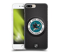 Head Case Designs Officially Licensed NHL Puck Texture San Jose Sharks Hard Back Case Compatible With Apple iPhone 7 Plus/iPhone 8 Plus