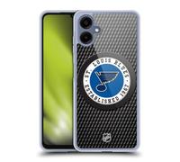 Head Case Designs Officially Licensed NHL Puck Texture St Louis Blues Gel Case [Military Grade Protection] Compatible With Samsung Galaxy A06 4G