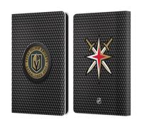 Head Case Designs Officially Licensed NHL Puck Texture Vegas Golden Knights Leather Wallet Case Compatible With Amazon Kindle Paperwhite 6