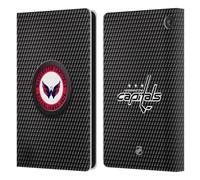 Head Case Designs Officially Licensed NHL Puck Texture Washington Capitals Leather Wallet Case Compatible With Amazon Fire 7 2022