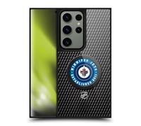 Head Case Designs Officially Licensed NHL Puck Texture Winnipeg Jets Gel Armour Case [Military Grade Protection] Compatible With Samsung Galaxy S24 Ultra 5G