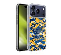 Head Case Designs Officially Licensed NHL St Louis Blues Camouflage Soft Gel Case for Apple iPhone 17 Pro