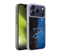 Head Case Designs Officially Licensed NHL St Louis Blues Half Distressed Soft Gel Case for Apple iPhone 17 Pro