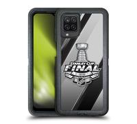 Head Case Designs Officially Licensed NHL Stripes 2 2021 Stanley Cup Final Ultra-Armoured Shockproof Case [Military Grade Protection] Compatible With Samsung Galaxy A12 (2020)