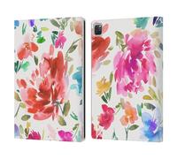 Head Case Designs Officially Licensed Ninola Beautiful Summer Watercolor Artistic Flowers Leather Wallet Case Compatible With Apple iPad Pro 12.9 2020/2021/2022