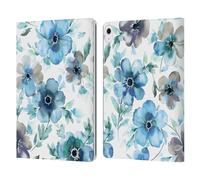 Head Case Designs Officially Licensed Ninola Blue Anemones Tulip Pastel Beautiful Floral Leather Wallet Case Compatible With Apple iPad Air 13 2024/2025