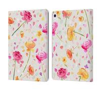 Head Case Designs Officially Licensed Ninola Buttercups Roses Coral Pastel Beautiful Floral Leather Wallet Case Compatible With Apple iPad Air 13 2024/2025