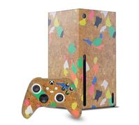 Head Case Designs Officially Licensed Ninola Colourful Assorted Game Console Wrap and Game Controller Skin Bundle Compatible With Xbox Series X