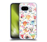Head Case Designs Officially Licensed Ninola Cute Ox Farm Watercolor Patterns Gel Case [Military Grade Protection] Compatible With Google Pixel 9A