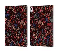 Head Case Designs Officially Licensed Ninola Dark Colourful Splatter Drops Patterns Leather Wallet Case Compatible With Apple iPad Air 13 2024/2025