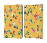 Head Case Designs Officially Licensed Ninola Ditsy Flowers Yellow Nature Bold Leather Wallet Case Compatible With Apple iPad Air 13 2024/2025