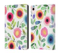 Head Case Designs Officially Licensed Ninola Dots Flowers Nature Bold Leather Wallet Case Compatible With Apple iPad mini (2021/2024)