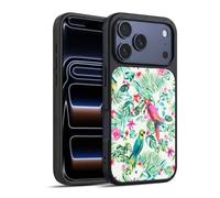 Head Case Designs Officially Licensed Ninola Floral Tropical Parrots 2025-26 Design Collection Gel Armour Case [Military Grade Protection] Compatible With Apple iPhone 17 Pro