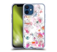 Head Case Designs Officially Licensed Ninola Flowers Watercolour Pastel 2025-26 Design Collection Gel Case [Military Grade Protection] Compatible with Apple iPhone 12 Mini and Compatible with MagSafe
