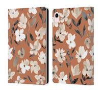 Head Case Designs Officially Licensed Ninola Fresh Fall Flowers Copper Nature Bold Leather Wallet Case Compatible With Apple iPad mini (2021/2024)