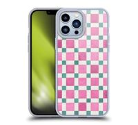Head Case Designs Officially Licensed Ninola Geometric Pink Green Mosaic 2025-26 Pattern Collection Gel Case [Military Grade] Compatible with Apple iPhone 13 Pro Max and Compatible with MagSafe