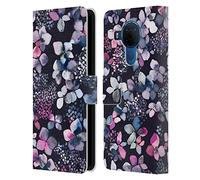 Head Case Designs Officially Licensed Ninola Hydrangea Astronomical Floral Leather Book Wallet Case Cover Compatible With Nokia 5.4
