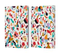 Head Case Designs Officially Licensed Ninola Imaginary Geo Animals White Patterns Leather Wallet Case Compatible With Apple iPad Air 13 2024/2025