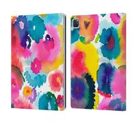 Head Case Designs Officially Licensed Ninola Ink Floral Pink Watercolor Artistic Flowers Leather Wallet Case Compatible With Apple iPad Pro 12.9 2020/2021/2022