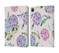 Head Case Designs Officially Licensed Ninola Magic Hydrangea Pastel Beautiful Floral Leather Wallet Case Compatible With Apple iPad Pro 12.9 2020/2021/2022