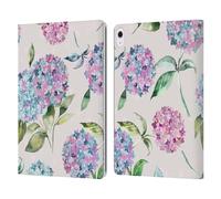 Head Case Designs Officially Licensed Ninola Magic Hydrangea Pastel Beautiful Floral Leather Wallet Case Compatible With Apple iPad Air 13 2024/2025