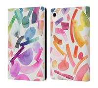 Head Case Designs Officially Licensed Ninola Modern Geometric Shapes Colorful Geometric Leather Wallet Case Compatible With Apple iPad mini (2021/2024)