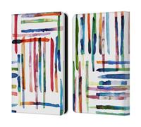 Head Case Designs Officially Licensed Ninola Modern Scandi Stripes 2025-26 Pattern Collection Leather Wallet Case Compatible With Amazon Kindle 11th Gen (2024)