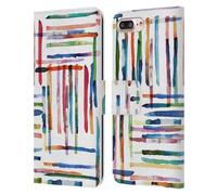 Head Case Designs Officially Licensed Ninola Modern Scandi Stripes 2025-26 Pattern Collection Leather Wallet Case Compatible With Apple iPhone 7 Plus / 8 Plus