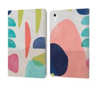 Head Case Designs Officially Licensed Ninola Organic Bold Shapes Watercolor Prints Leather Wallet Case Compatible With Apple iPad Air 11 2020/2022/2024/2025