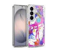 Head Case Designs Officially Licensed Ninola Pink Paint Splashes Watercolor Prints Gel Case [Military Grade Protection] Compatible with Samsung Galaxy S26 Plus and Compatible with MagSafe
