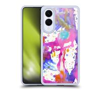Head Case Designs Officially Licensed Ninola Pink Paint Splashes Watercolor Prints Gel Case [Military Grade Protection] Compatible With Samsung Galaxy S25 Edge