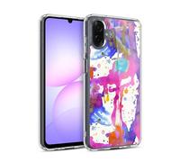 Head Case Designs Officially Licensed Ninola Pink Paint Splashes Watercolor Prints Gel Case [Military Grade Protection] Compatible With Samsung Galaxy A07 4G