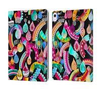 Head Case Designs Officially Licensed Ninola Rain Drops Watercolor Prints Leather Wallet Case Compatible With Apple iPad Air 13 2024/2025