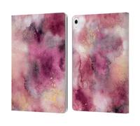 Head Case Designs Officially Licensed Ninola Smoky Marble Pink Abstract Watercolour Leather Wallet Case Compatible With Apple iPad Air 13 2024/2025