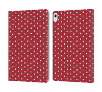 Head Case Designs Officially Licensed Ninola Snow Polka Dots Geometric 2B Leather Wallet Case Compatible With Apple iPad Air 13 2024/2025